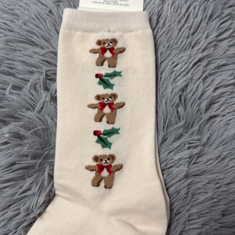 AE Teddy Bear Crew Socks